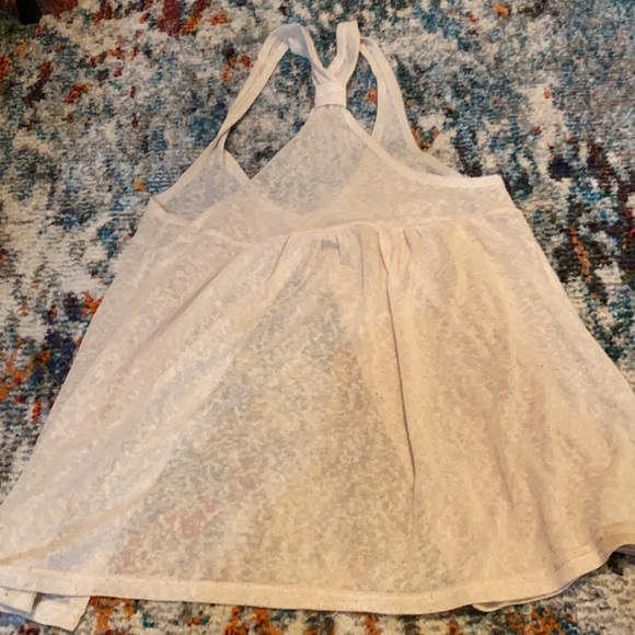 Translucent, cream-coloured, sweater-vest - Picture 7 of 9